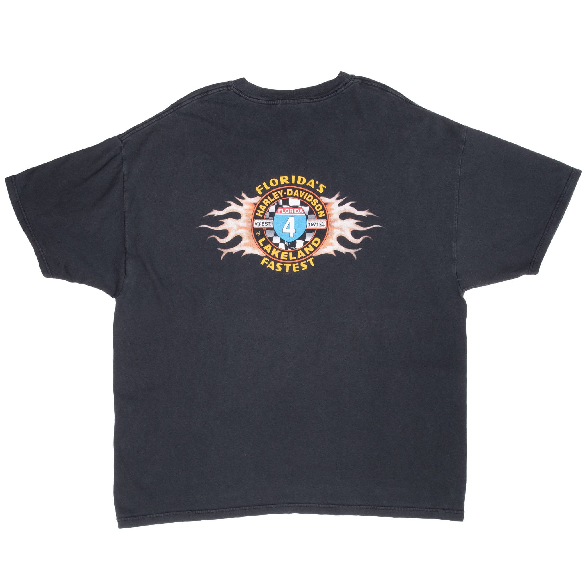 Vintage Harley Davidson Lakeland Florida Tee Shirt 2002 Size 2XL Made In Usa