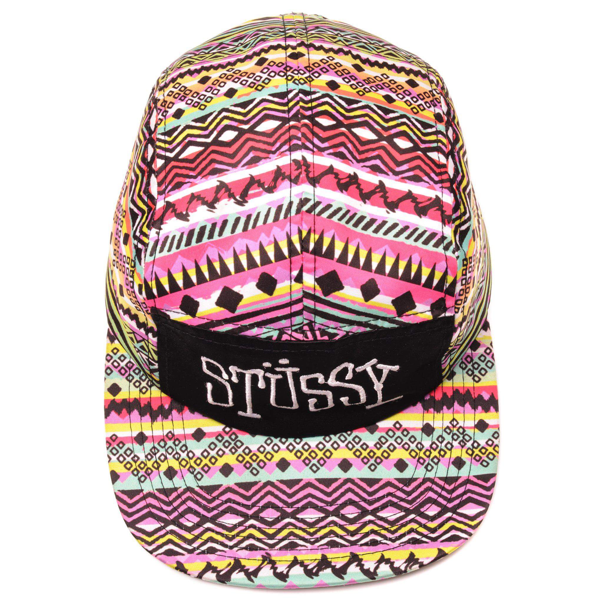 Vintage Stussy Multicolors 5 Panels Cap Funky Fresh !!