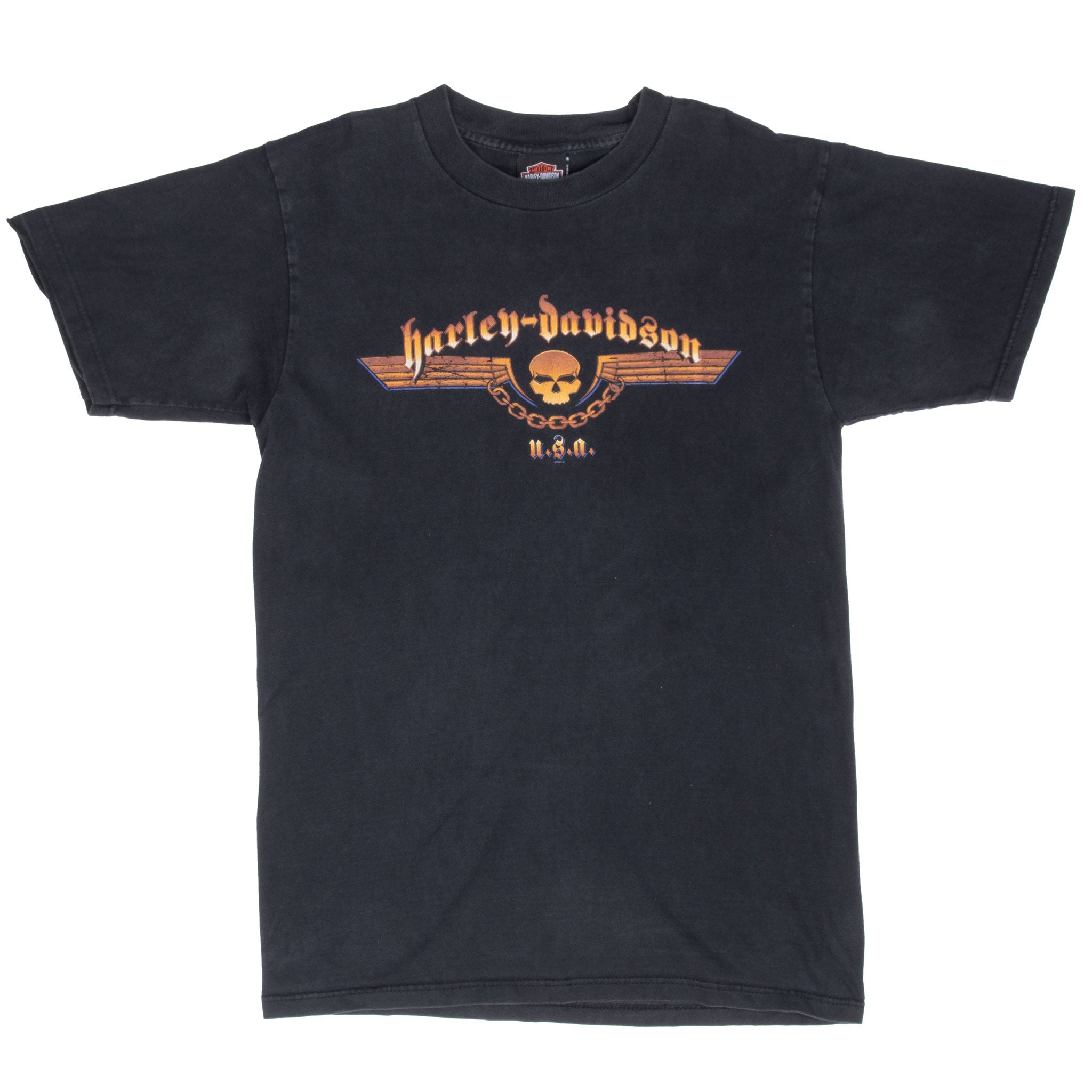 Vintage Harley Davidson North Dakota 2003 Tee Shirt Size Medium Made In Usa