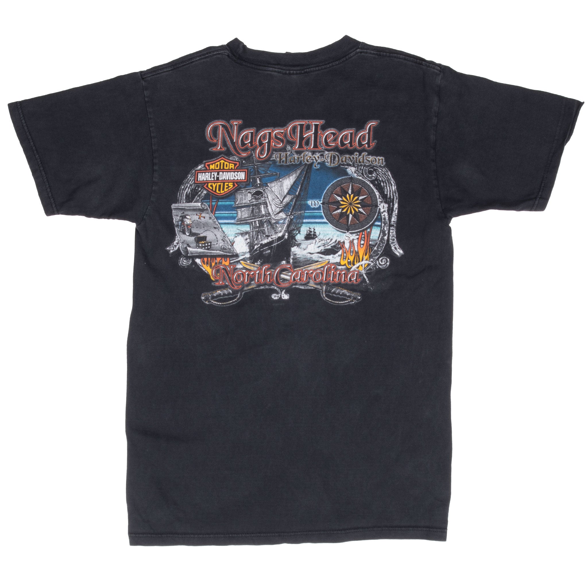 Vintage Harley Davidson North Dakota 2003 Tee Shirt Size Medium Made In Usa