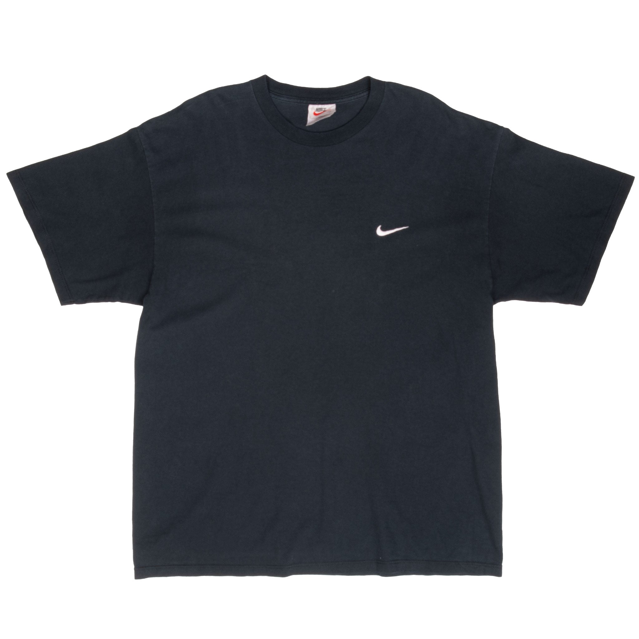 Vintage Nike Classic Swoosh Black Tee Shirt 1990S Size Large