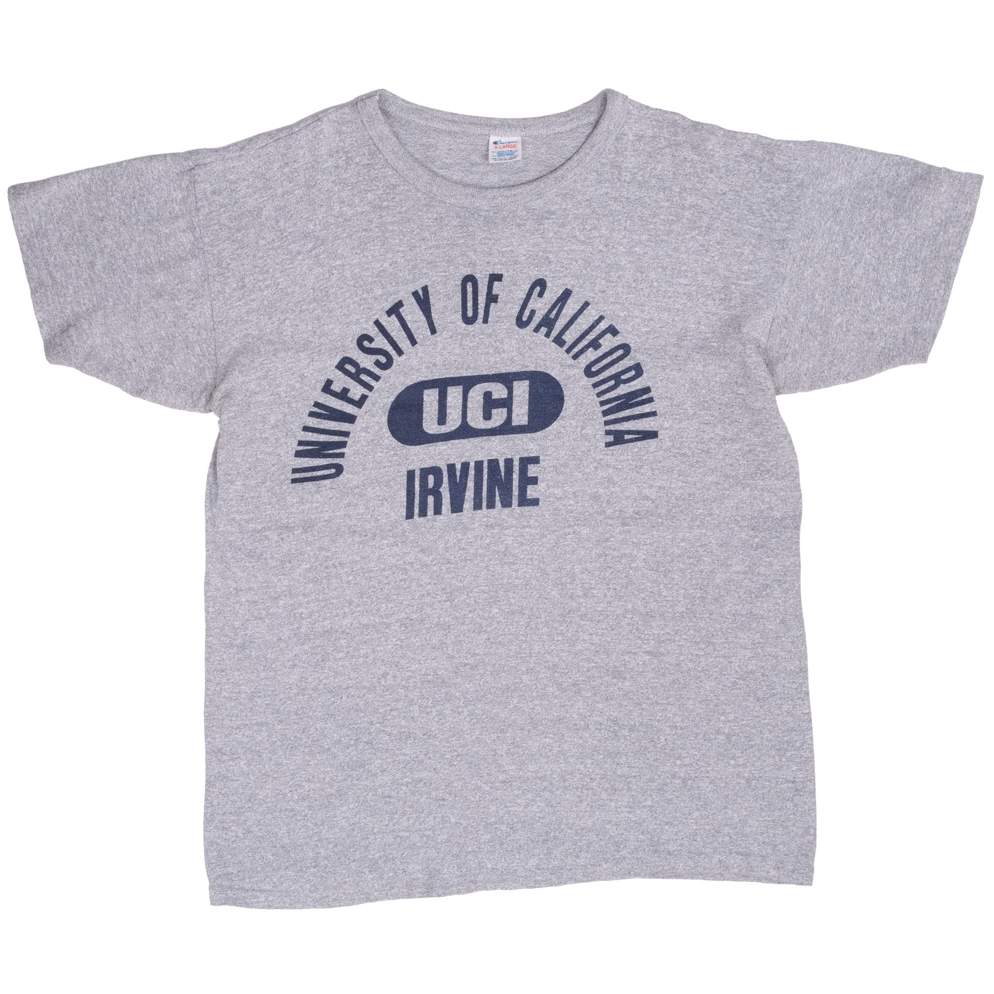 Vintage Champion Uci University Of California Irvine Tee Shirt 1980S Size Large Made In Usa With Single Stitch Sleeves