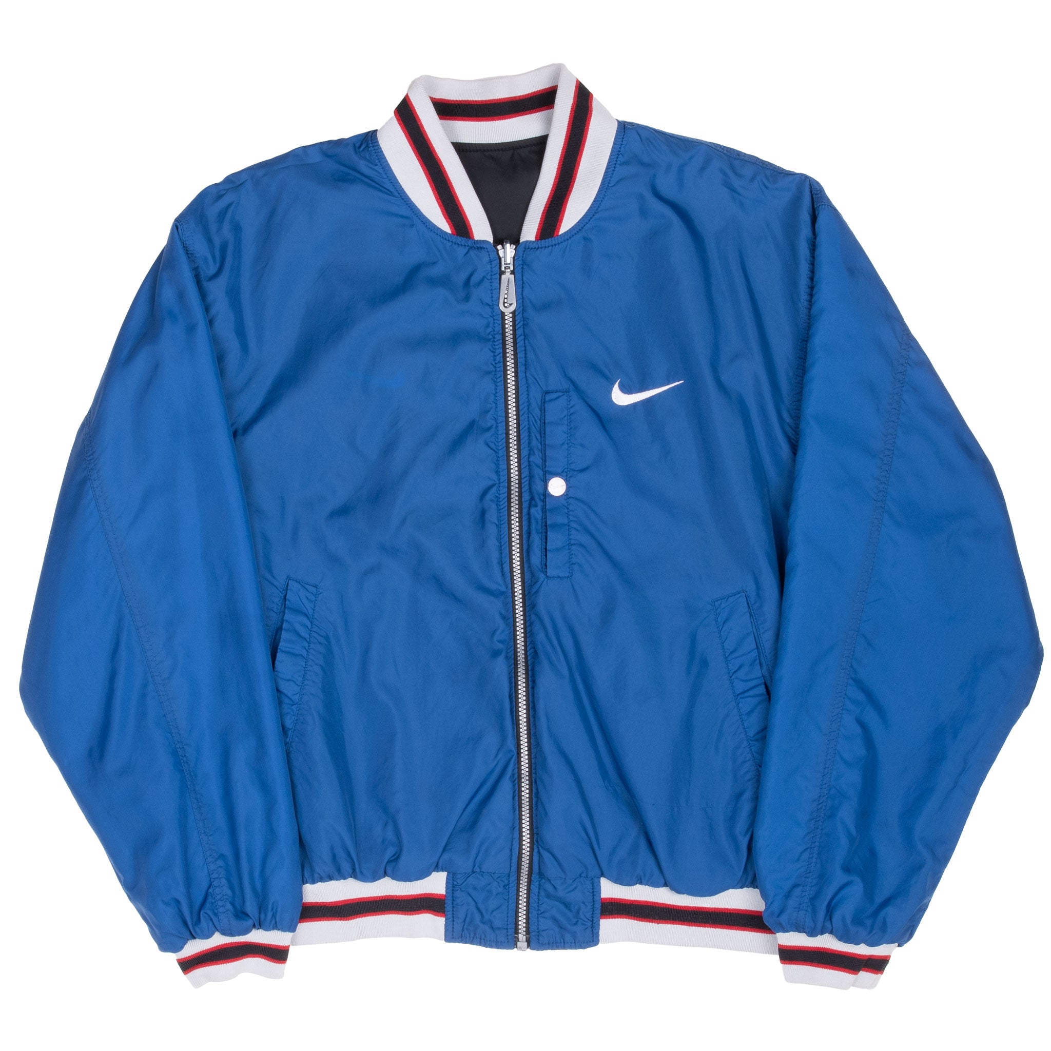 Vintage Nike Swoosh Reversible Bomber Jacket 1990S Size Medium