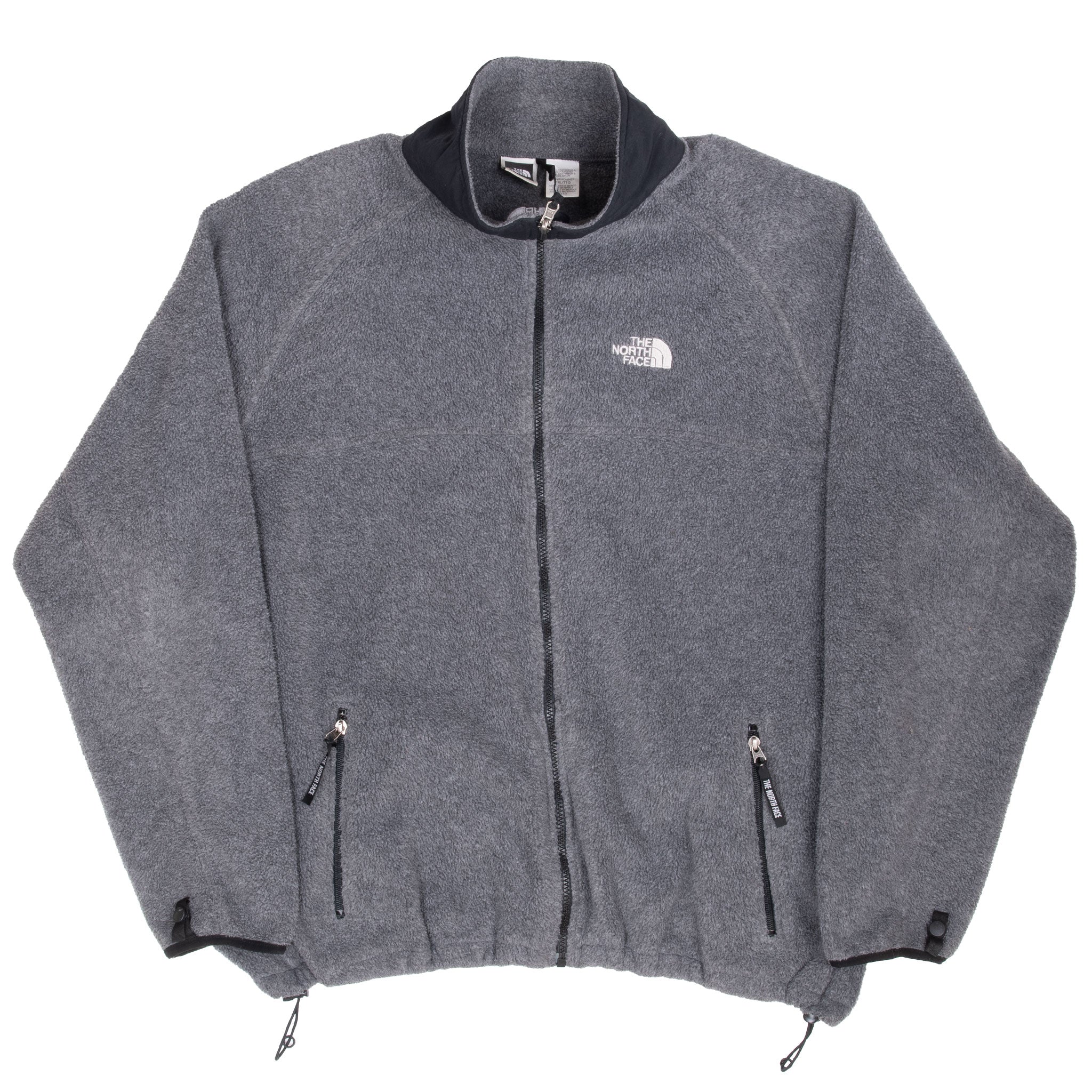 Vintage The North Face Polartec Grey Fleece Jacket 2000S Size 2Xl