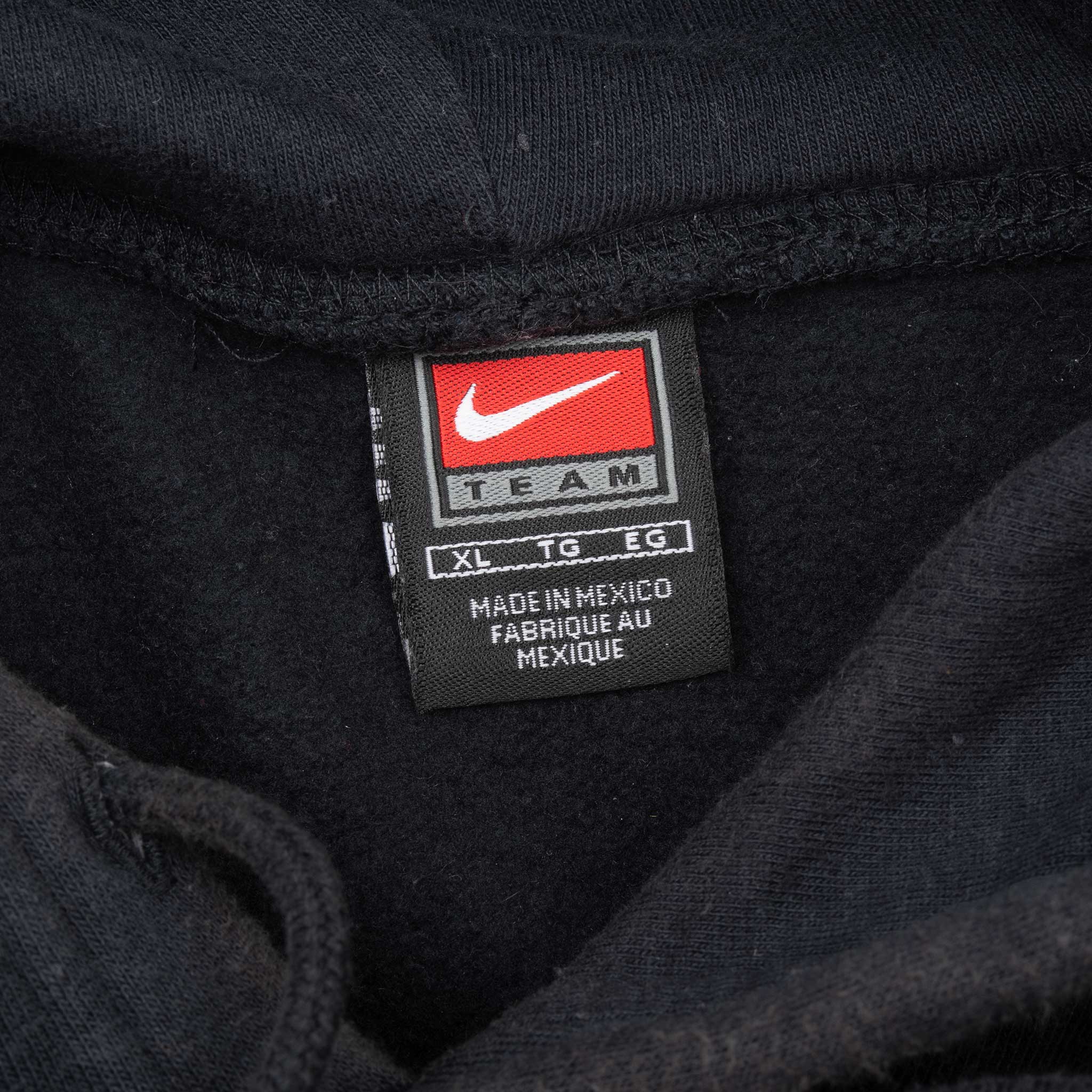 Vintage Nike NCAA SDSU San Diego State University Black Hoodie Sweatshirt 1990S Size XL