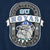 Close-up of embroidered Georgetown Hoyas University bulldog crest