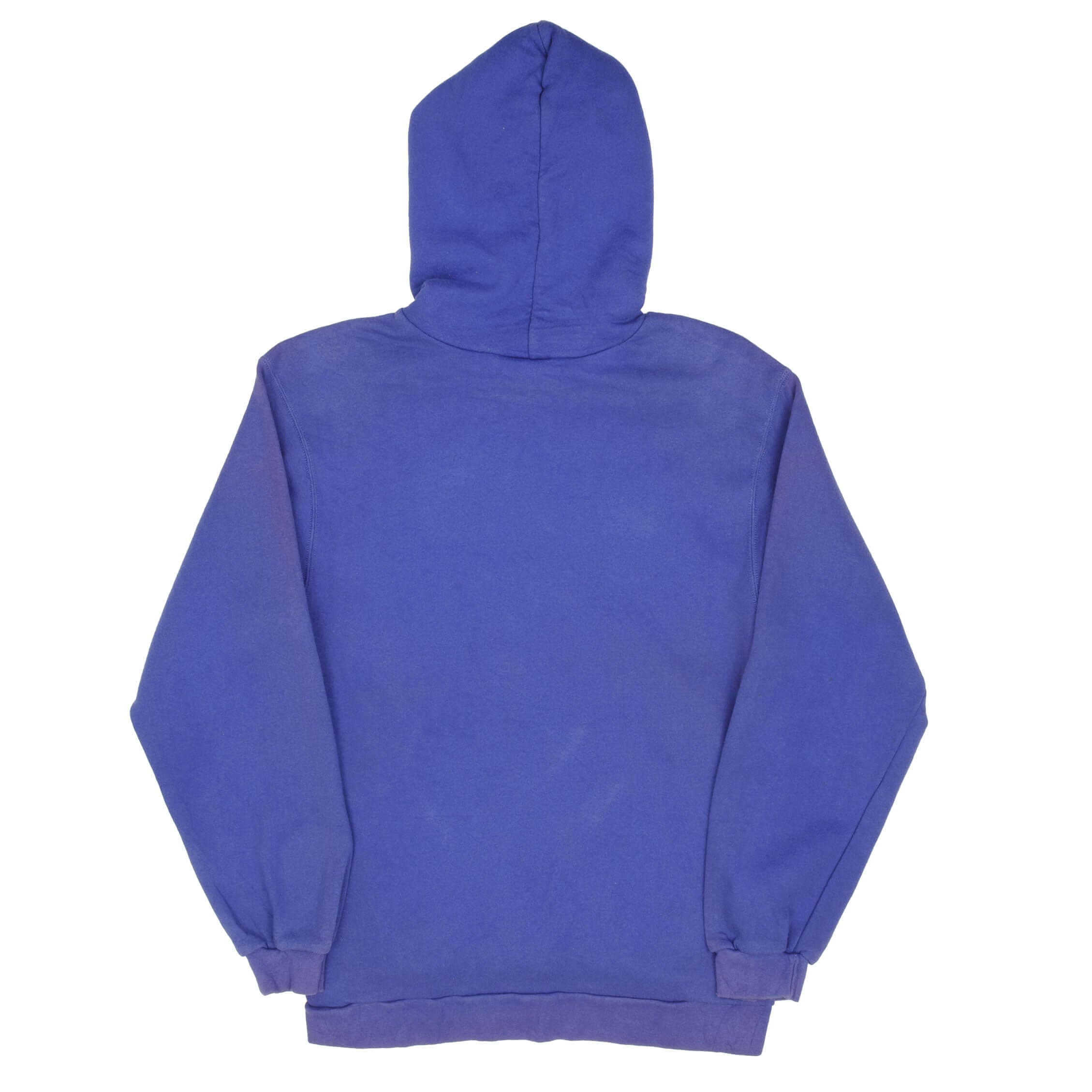 Vintage Nike Classic Swoosh Blue Hoodie Sweatshirt 1990S Size Medium Made In USA