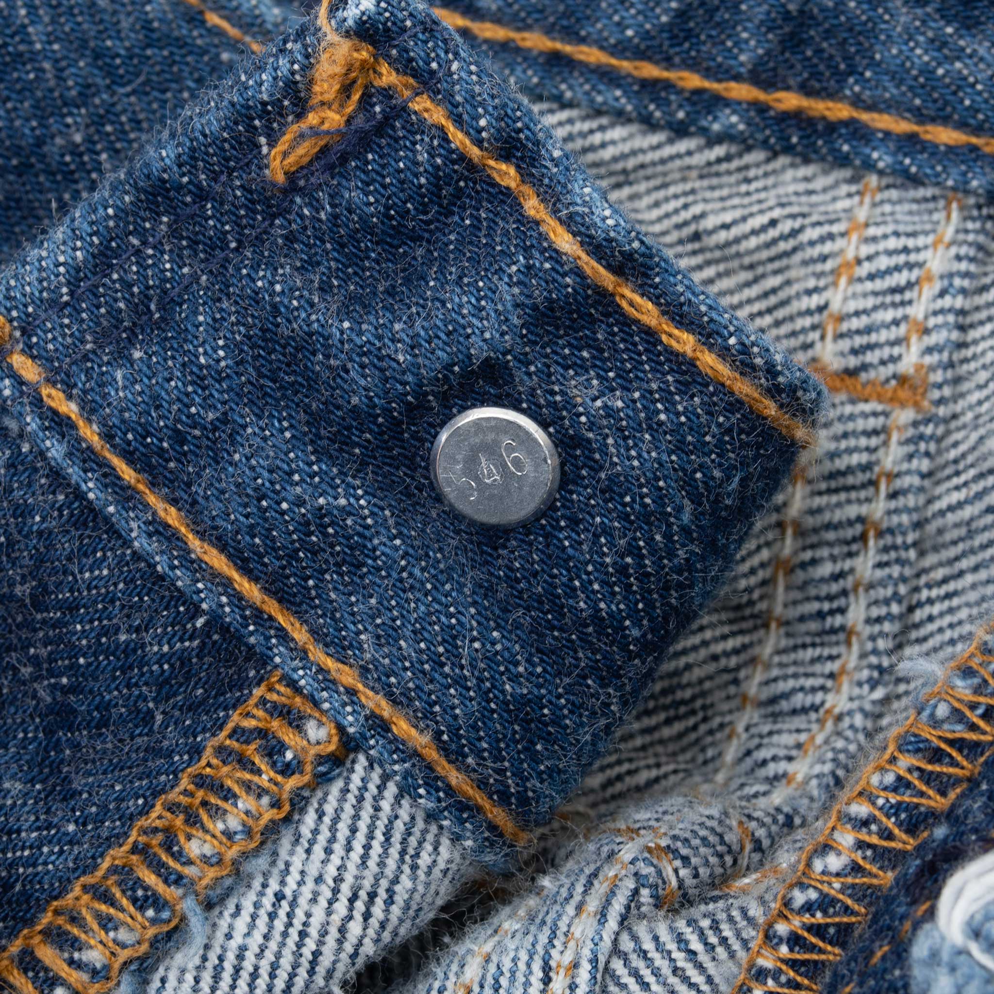 Beautiful Indigo Levis 701 Student Fit Indigo Jeans 1980S Made in USA with a Dark blue wash.

Size on Tag 31X34 Actual size 29X34

Back Button #545