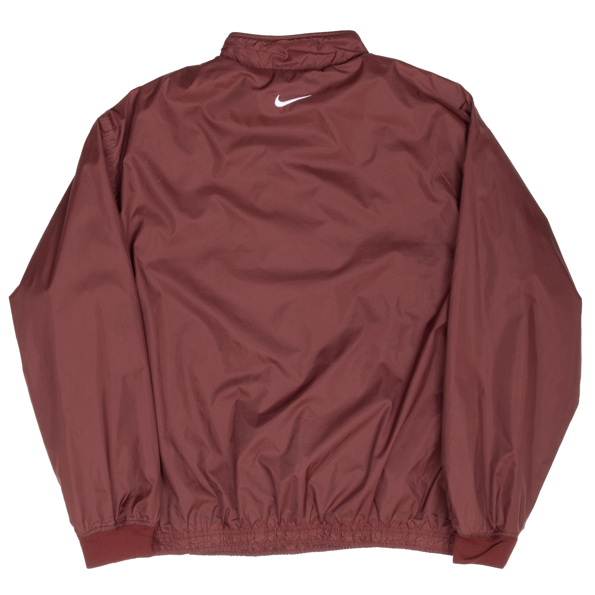 Vintage Nike Burgundy Pullover Windbreaker Jacket 1990S Size XL
