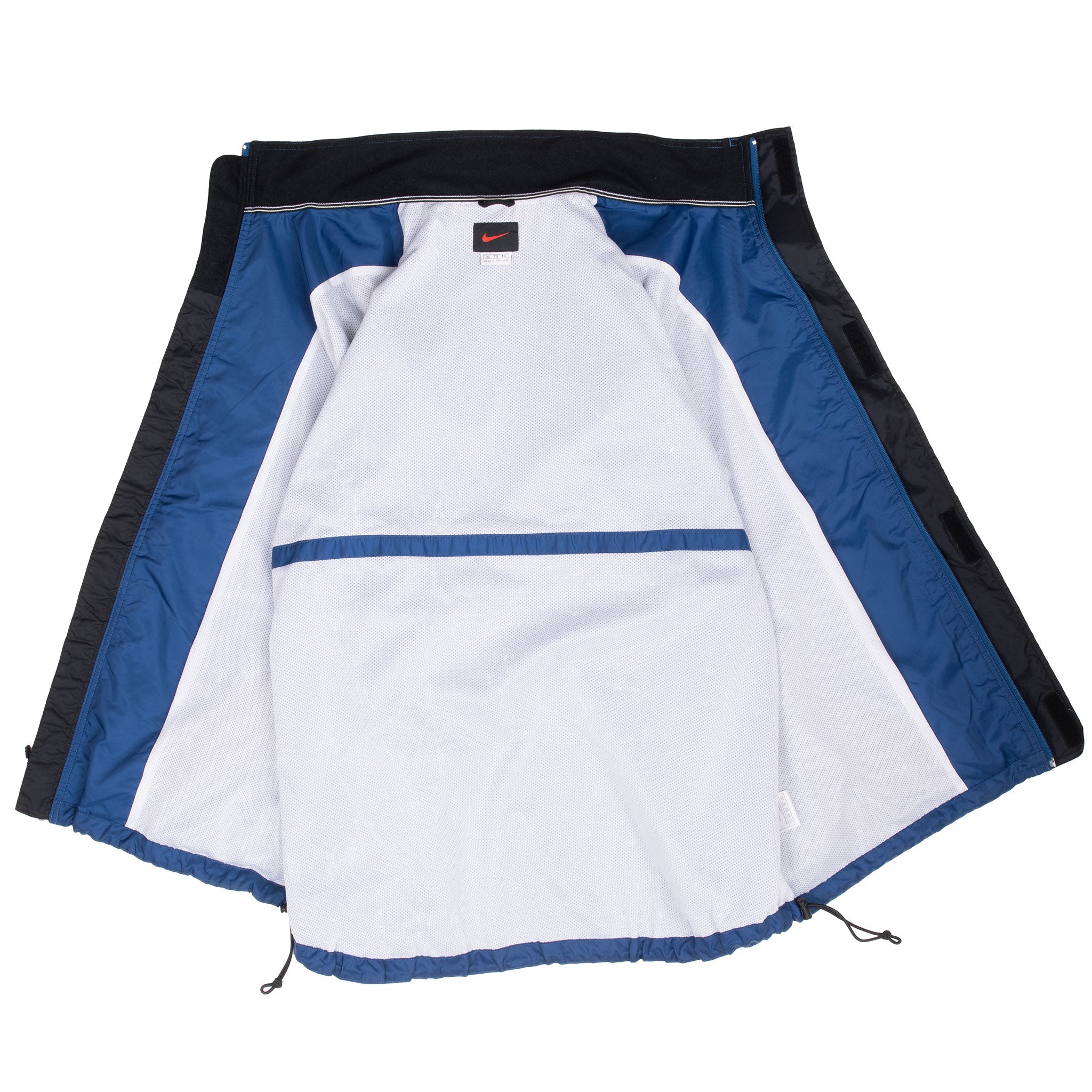 Vintage Nike Classic Swoosh Blue Windbreaker Jacket 1990S Size XL