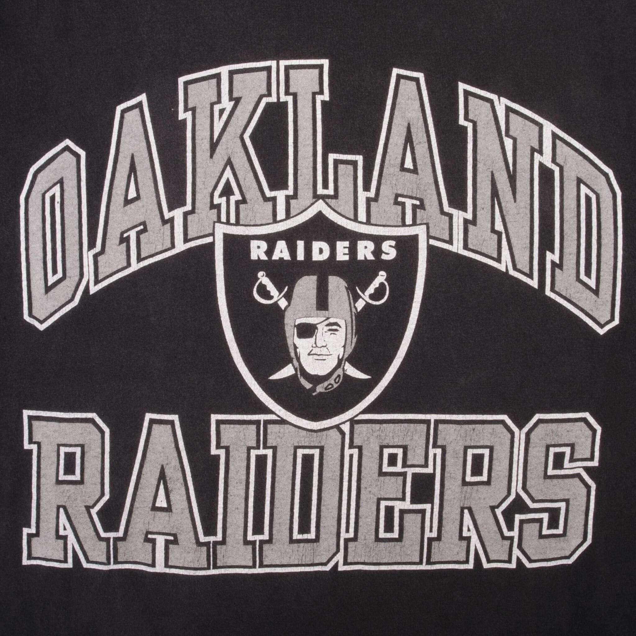 Vintage NFL Oakland Raiders Tee Shirt 1990S Size XL 