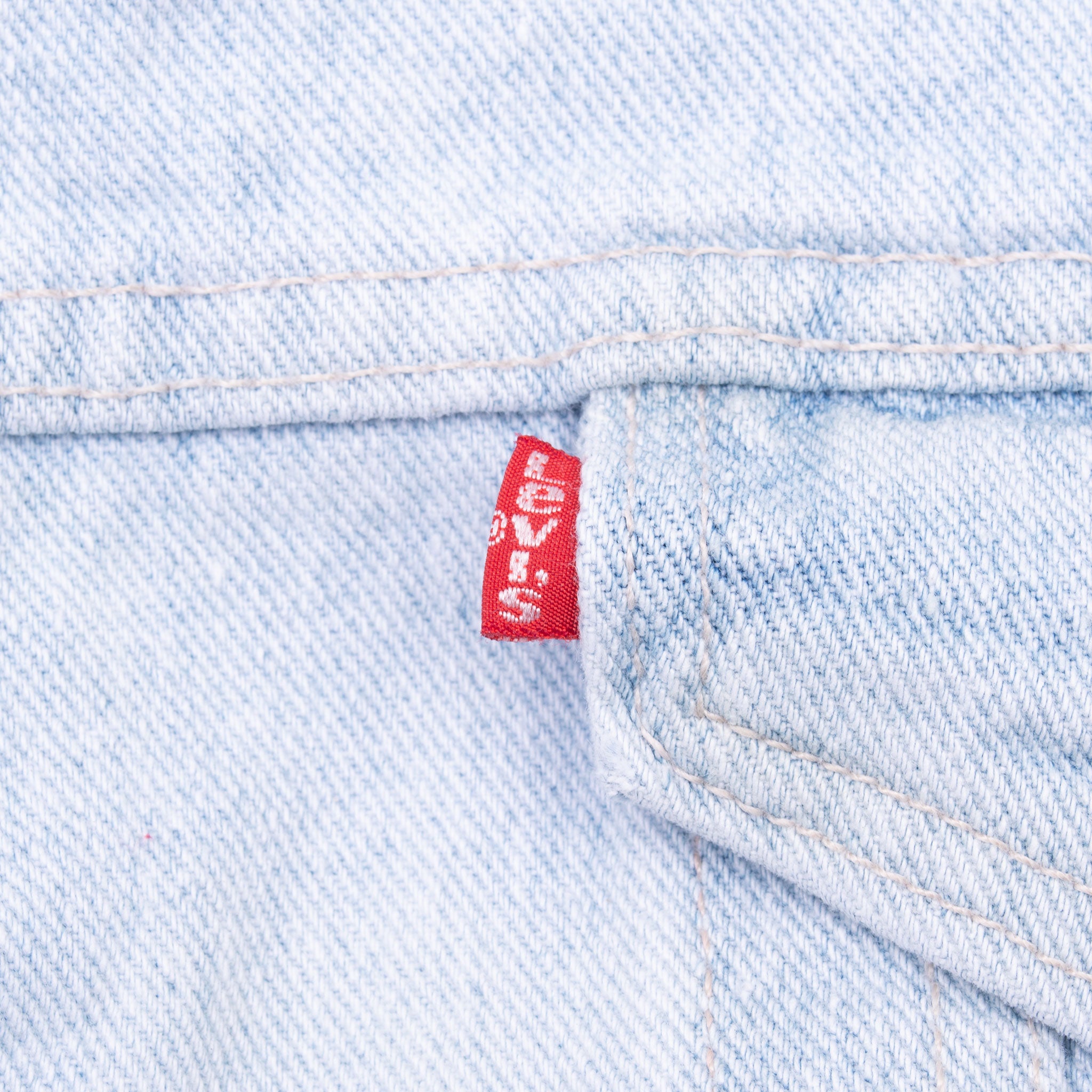 Vintage Levis Sherpa Trucker Blue Light Wash Denim Jacket 1980S Size Large Made In Usa