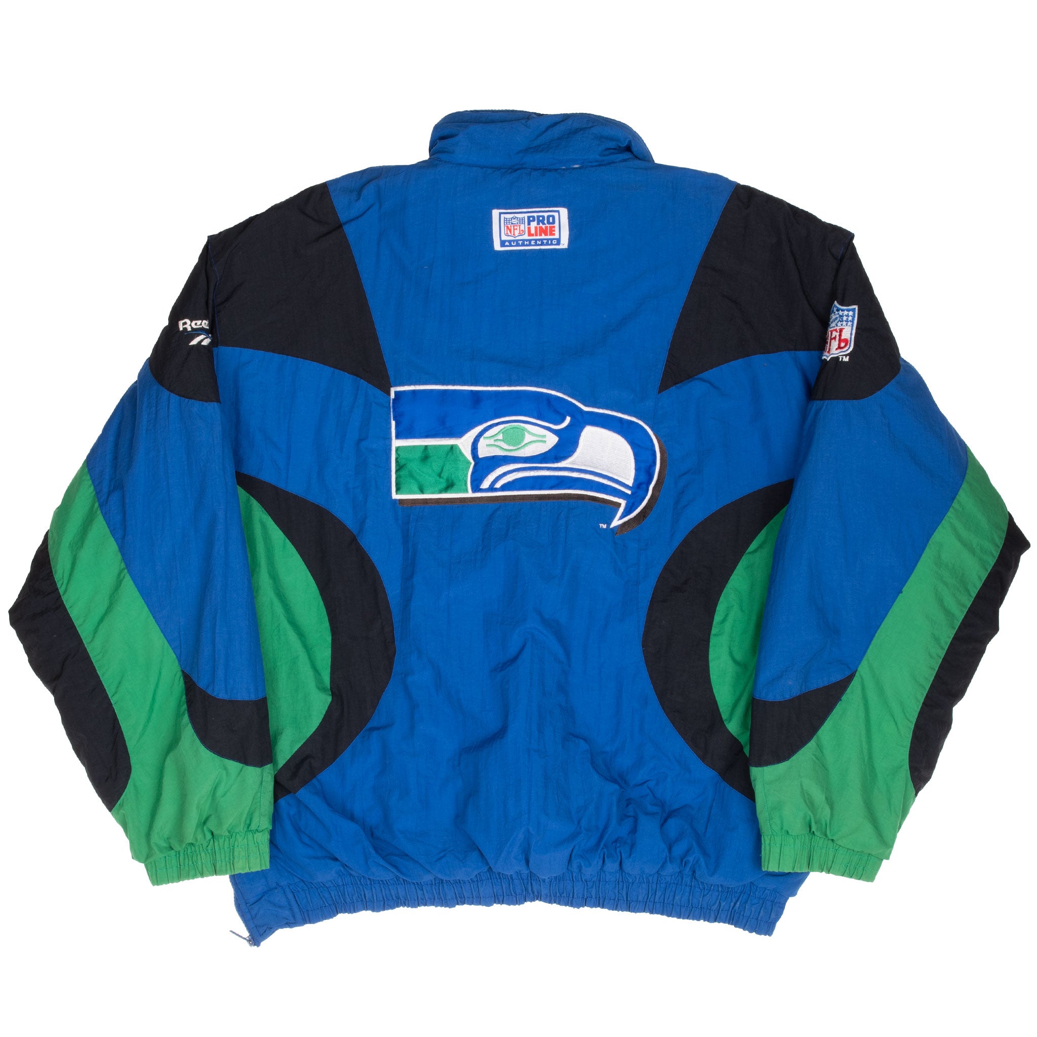 Vintage Nfl Seattle Seahawks Heavy Pullover Reebok Jacket Size XL 1990S