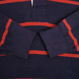 Polo Ralph Lauren Blue & Red Striped Rugby Polo Shirt Size 3XL Big