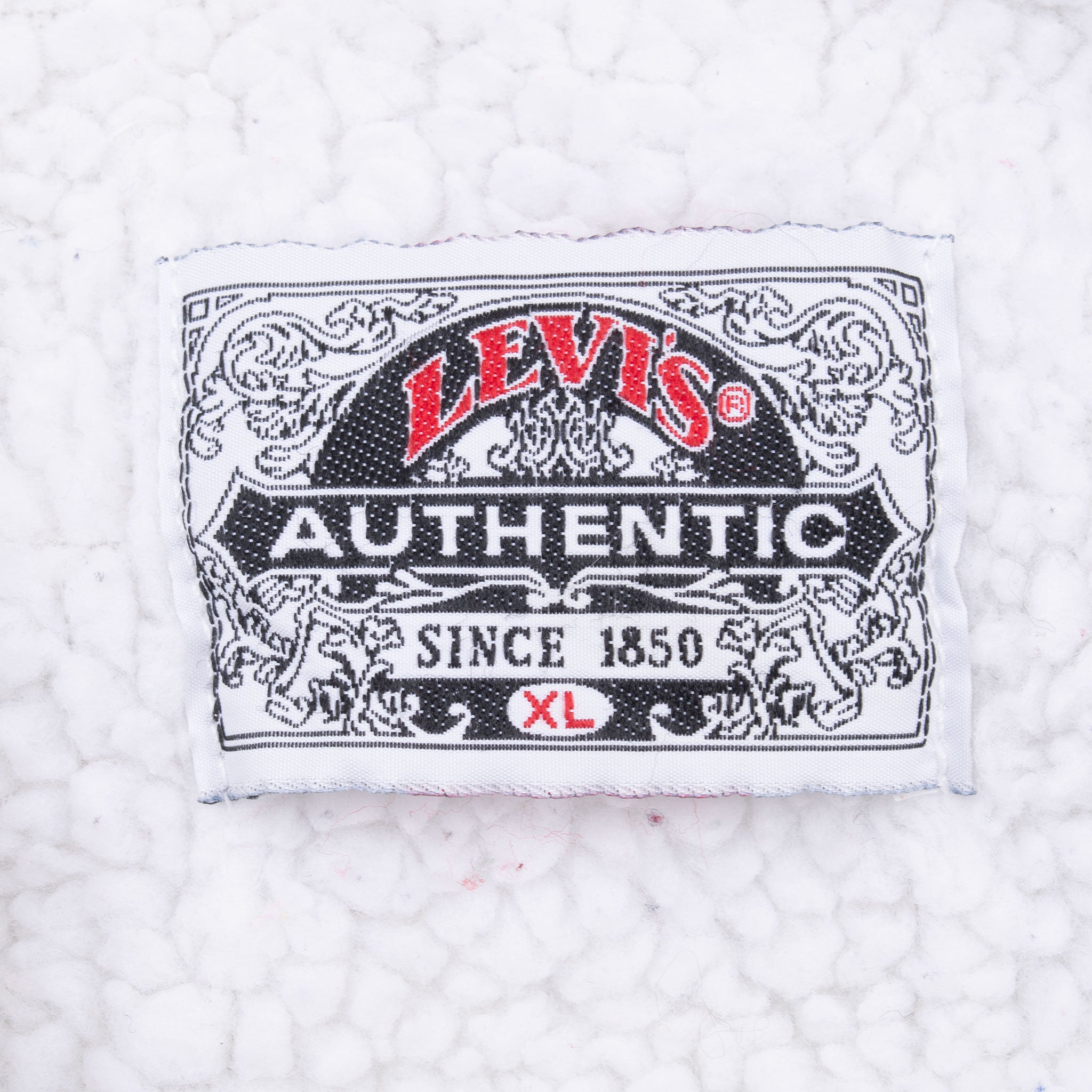 Vintage Levis Sherpa Trucker Blue Light Wash Denim Jacket 1980S Size XL Made In Usa