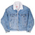 Vintage Levis Sherpa Trucker Blue Denim Jacket 1980S Size XL Made In Usa