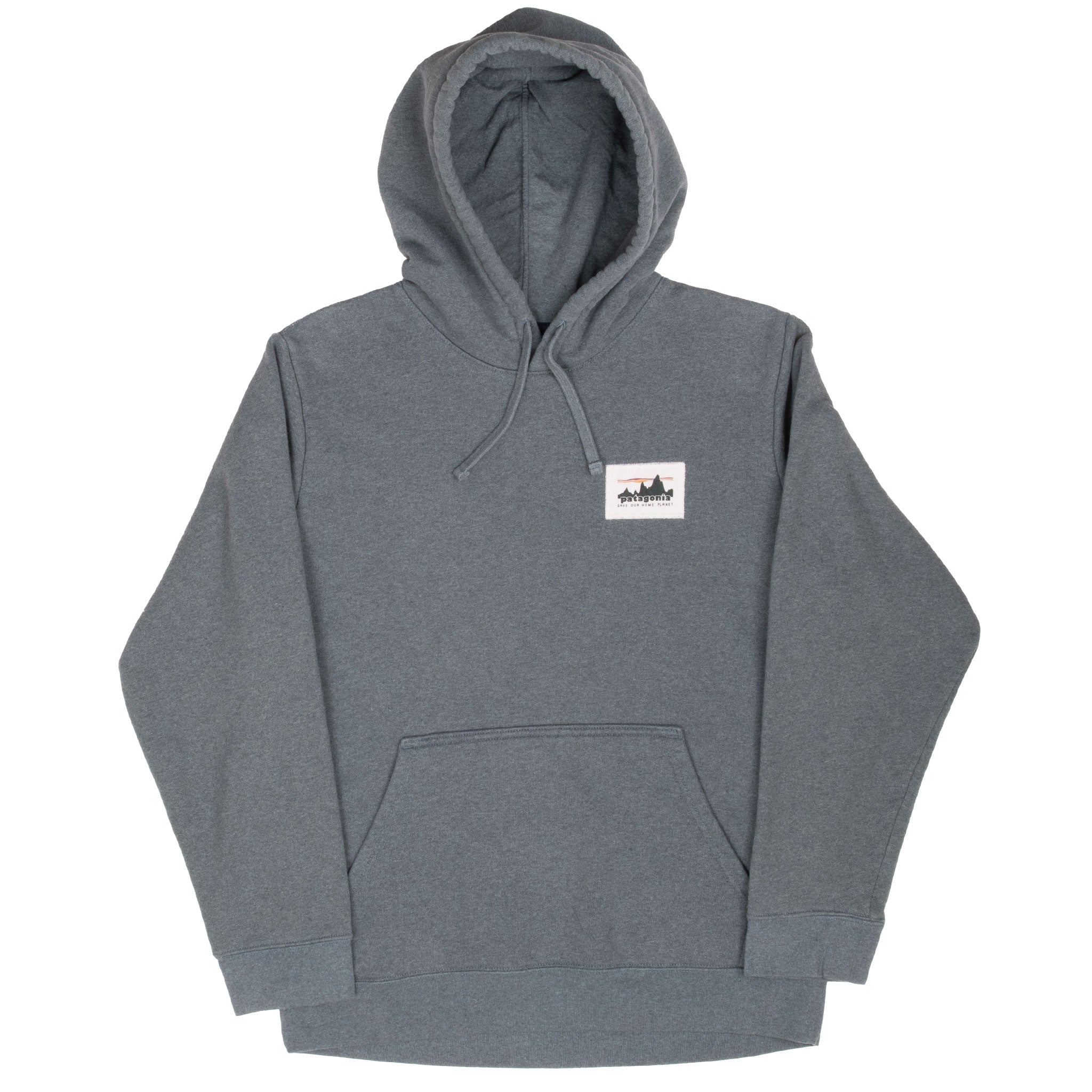 Patagonia Save Our Home Planet dark Grey Hoodie Sweatshirt Size Medium
