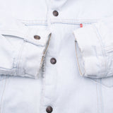 Vintage Levis Sherpa Trucker Blue Light Wash Denim Jacket 1980S Size XL Made In Usa