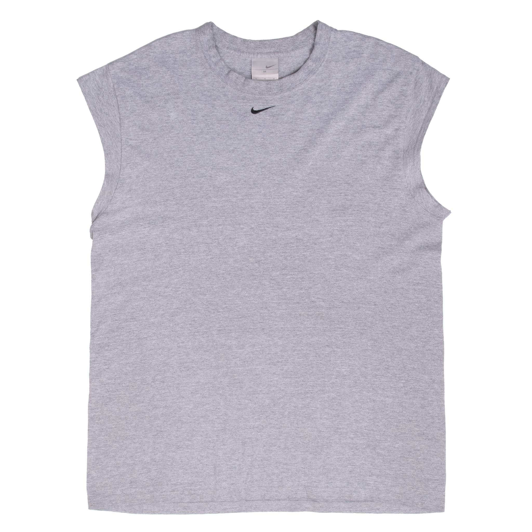 VINTAGE NIKE CENTER SWOOSH GREY TANK TOP TEE SHIRT 2000S