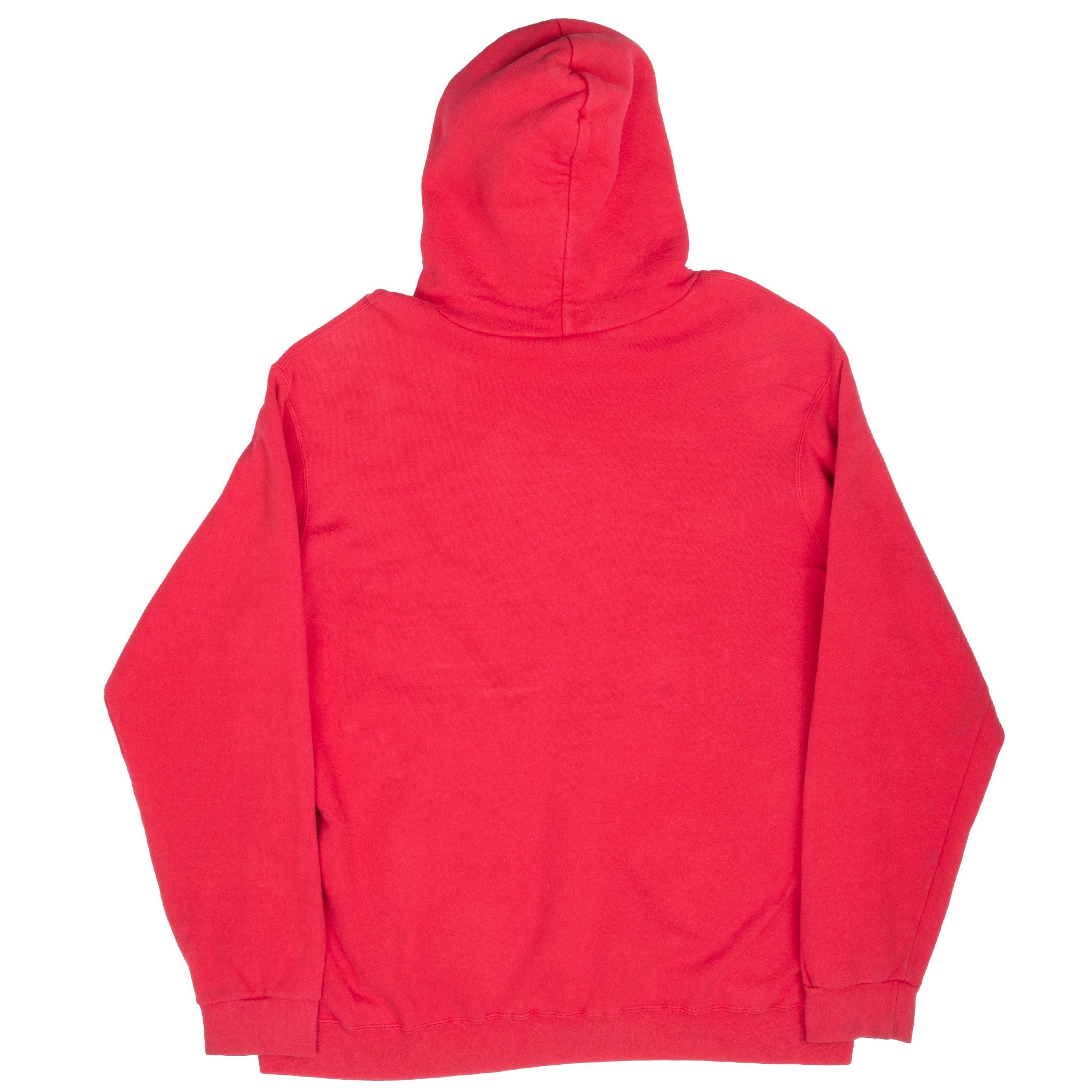 Vintage Nike Center Swoosh Athletics Red Hoodie 1990S Size XL Made In Usa