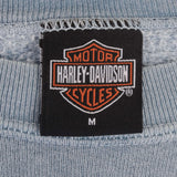 Vintage Harley Davidson Mankato, MN Embroidered 1990S Tie Dye Sweatshirt Size Medium Made In Usa