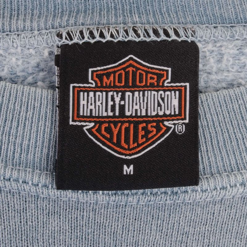 Vintage Harley Davidson Mankato, MN Embroidered 1990S Tie Dye Sweatshirt Size Medium Made In Usa