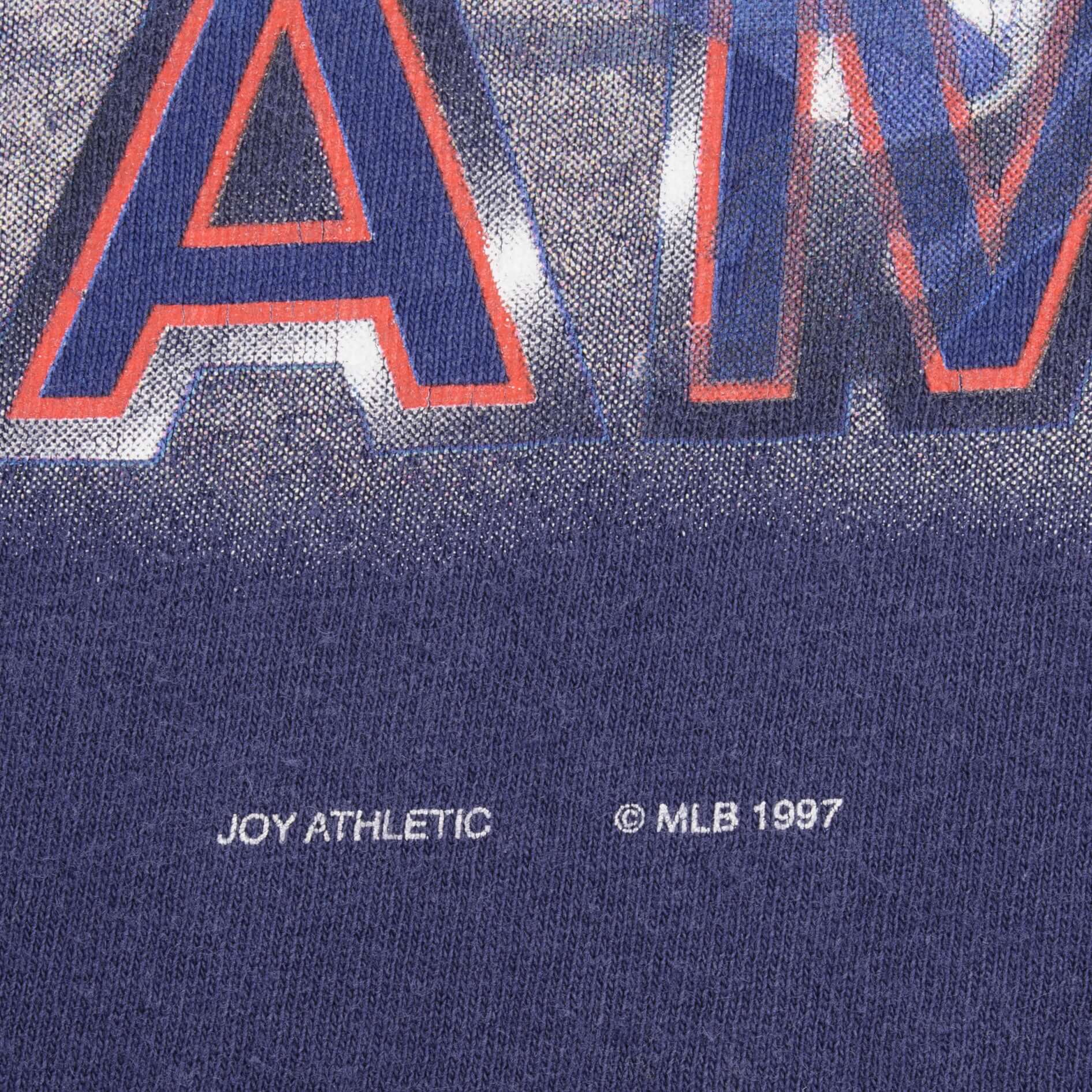 Vintage Mlb Cleveland Indians Matt Williams 1997 Tee Shirt Size 2Xl Made In USA With Single Stitch Sleeves