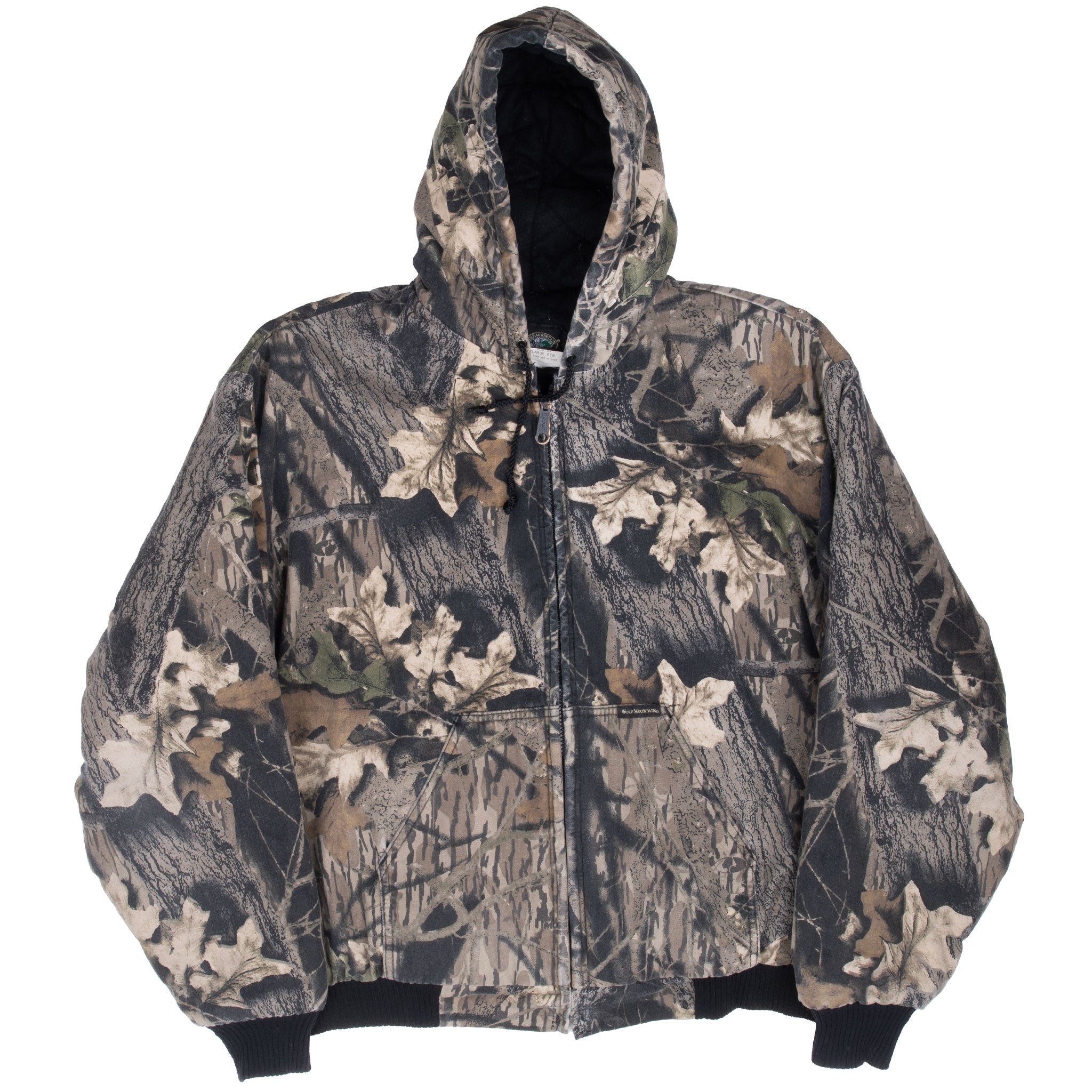 Vintage Hunting Mossy Oak Break Up Camo Active Jacket 1990S Size XL Made In Usa