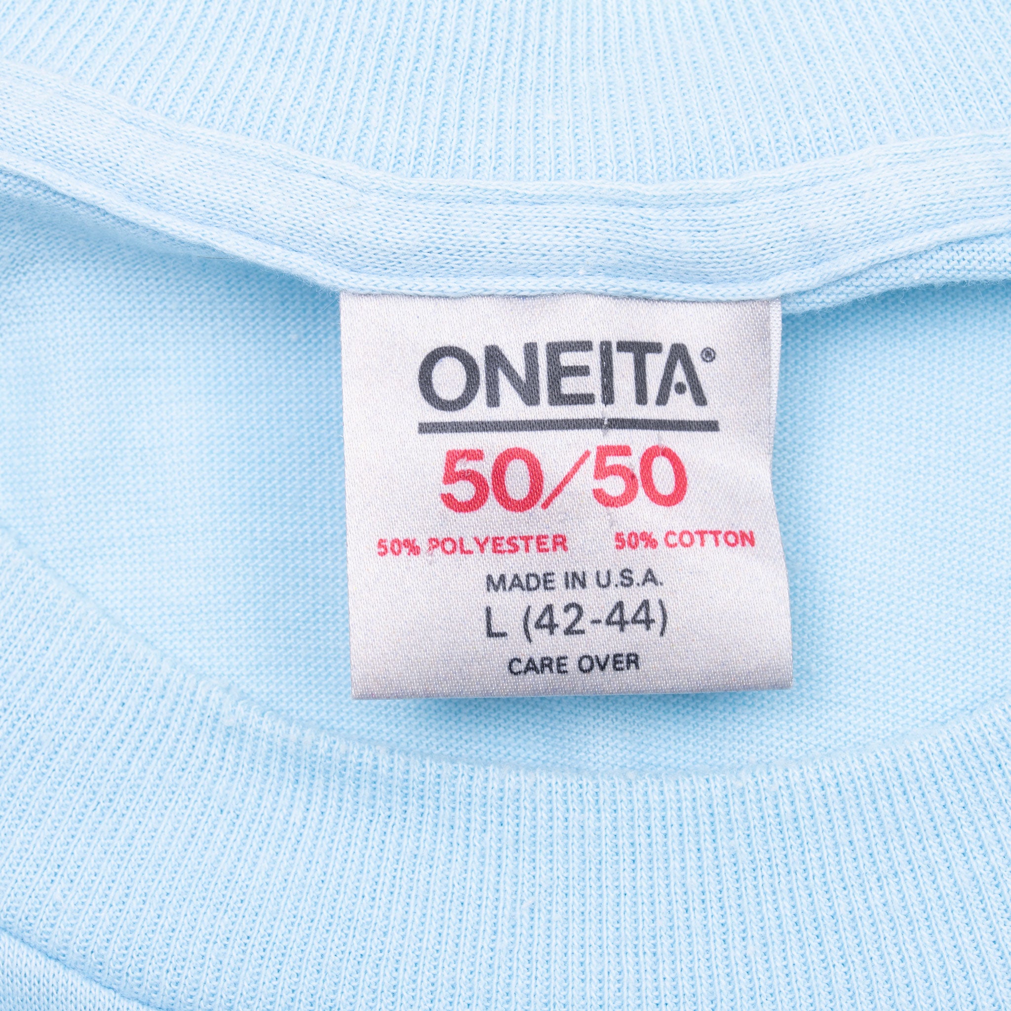 Vintage Vincent Biker Blue Tee Shirt 1980S Size Medium Made In Usa With Single Stitch Sleeves