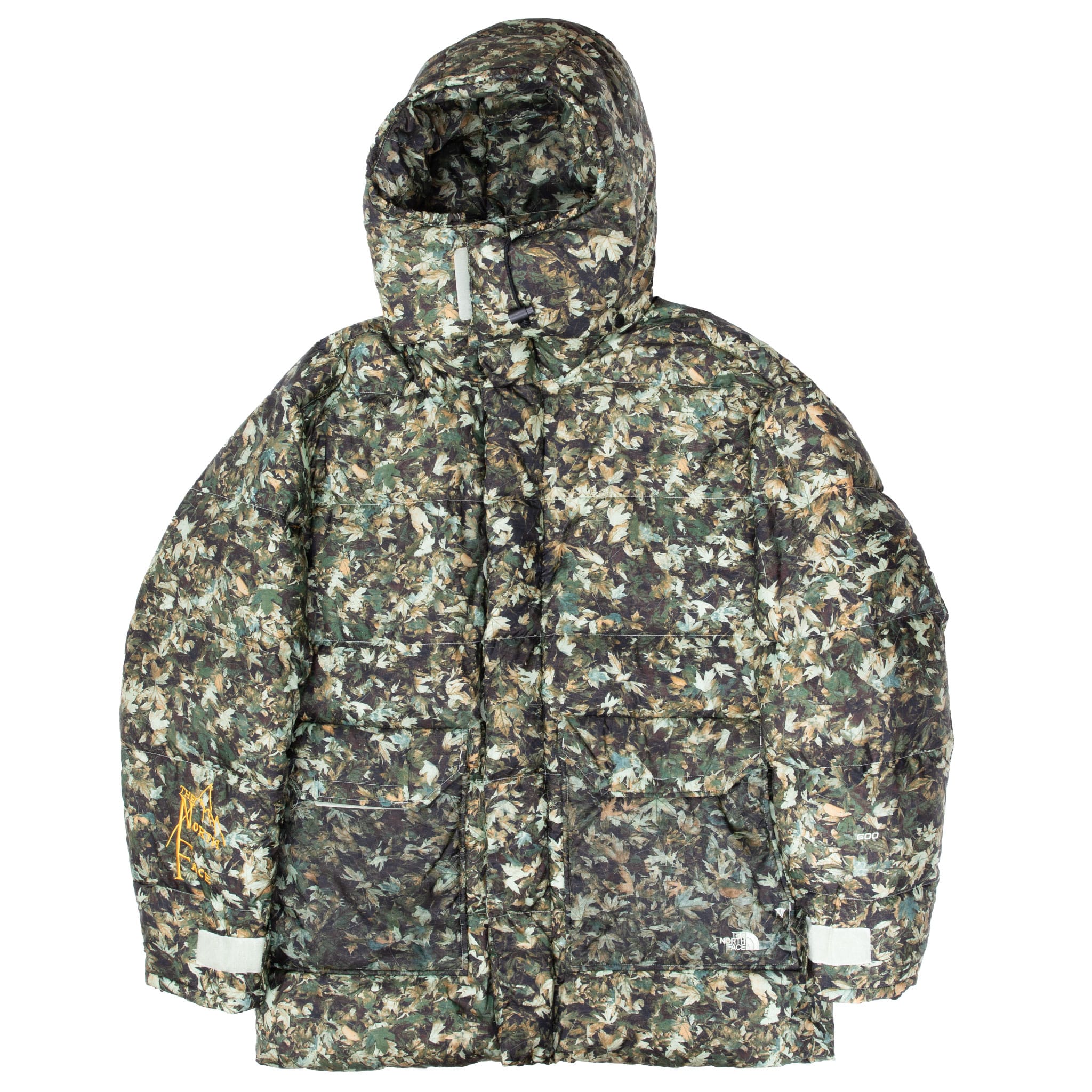 The Moment You See The Oversized Baffles You Know You're Looking At The Iconic Nuptse Jacket. This Durable Piece Has Lofty 600-Fill Down And A Sleek, Stowable Hood. Vintage The North Face 600 Nuptse Camo Leaf Down Jacket Size Medium