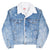 Vintage Levis Sherpa Trucker Blue Denim Jacket 1980S Size 42R Made In Usa