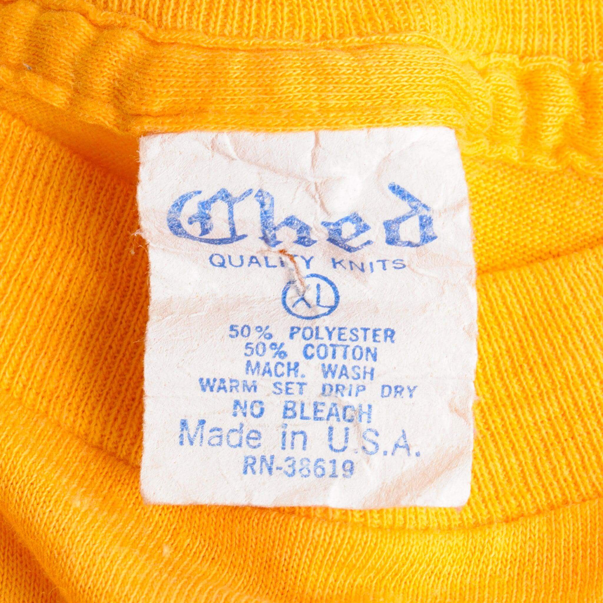 VINTAGE UNIVERSITY OF MICHIGAN WOLVERINES TEE SHIRT 1980s SIZE LARGE MADE IN USA