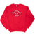 Vintage Nba Chicago Bulls Red Embroidered Sweatshirt 1990S Size 2XL