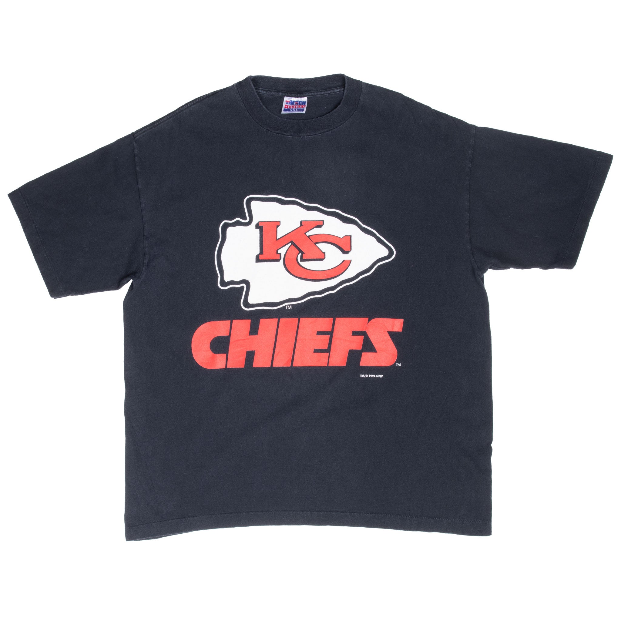 Vintage Nfl Kansas City Chiefs Tee Shirt 1990S Size 2XL Made In Usa