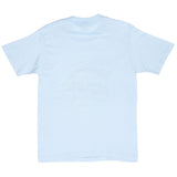 Vintage Vincent Biker Blue Tee Shirt 1980S Size Medium Made In Usa With Single Stitch Sleeves