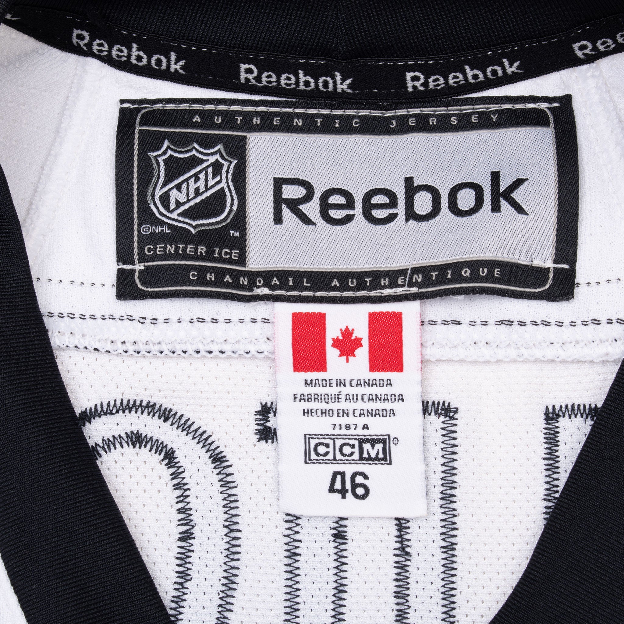 Vintage NHL Los Angeles Kings Quick #32 Reebok Jersey 1990S Size 46