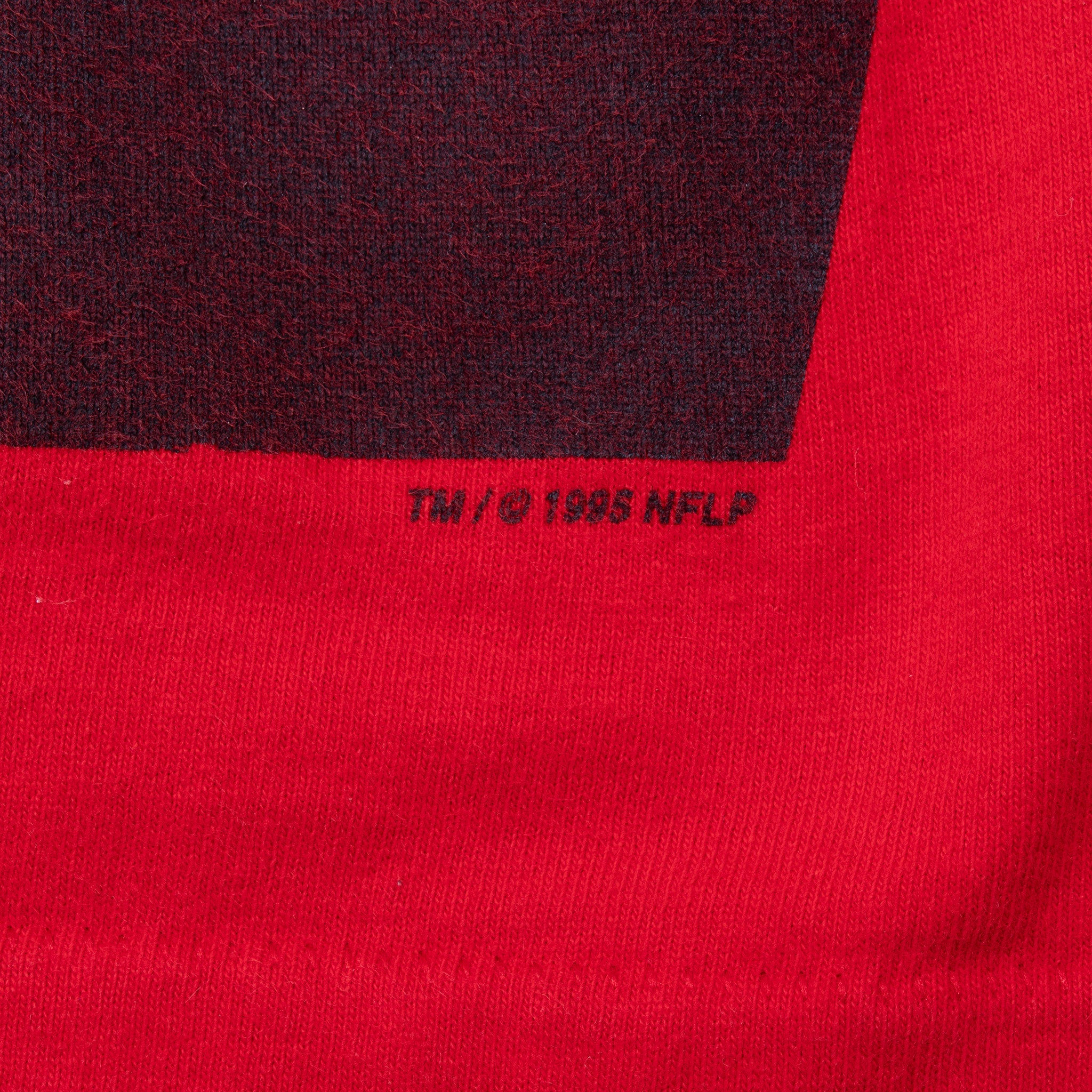 Vintage Nfl Kansas City Chiefs 1995 Tee Shirt Size Large Made In Usa With Single Stitch Sleeves