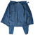Interior view of blue Polo Ralph Lauren denim Harrington jacket showing unlined construction and seams