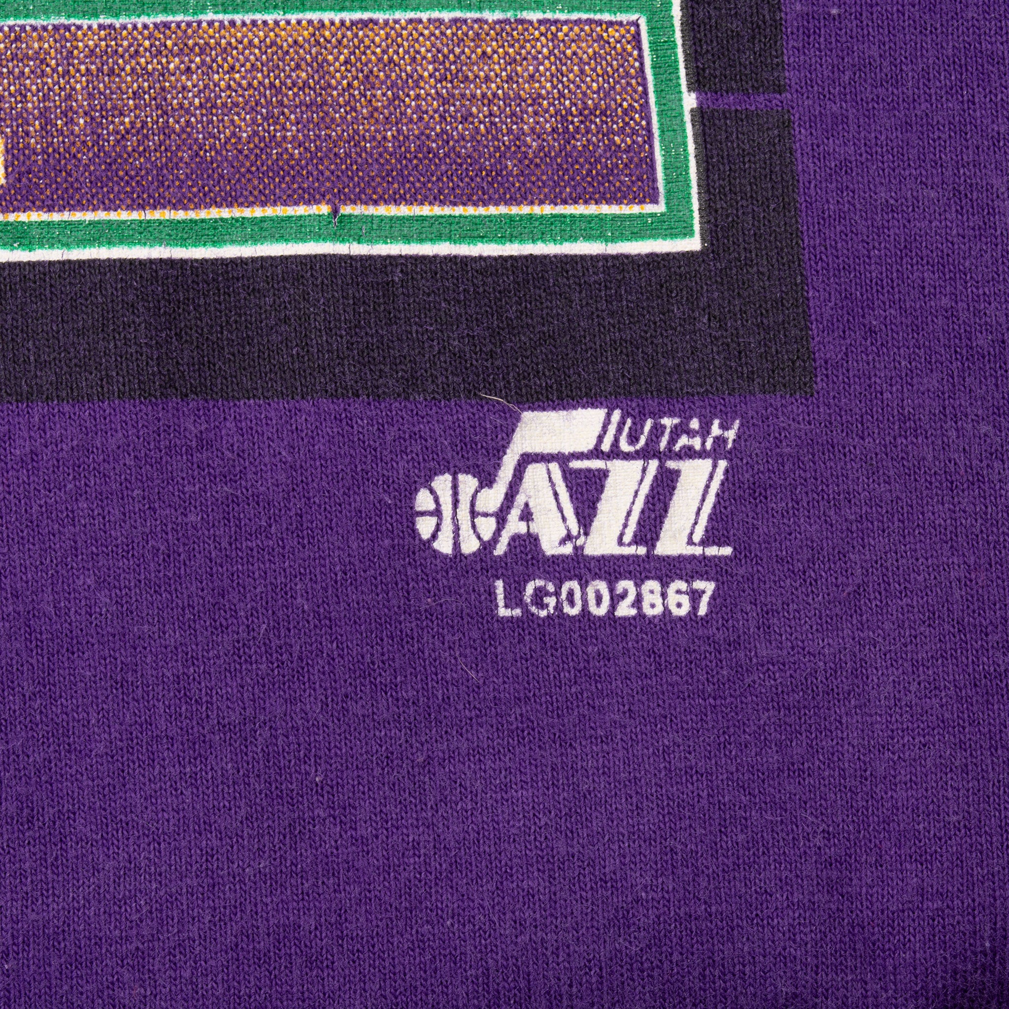 Vintage Nba Utah Jazz 1990S Tee Shirt Size Large With Single Stitch Sleeves