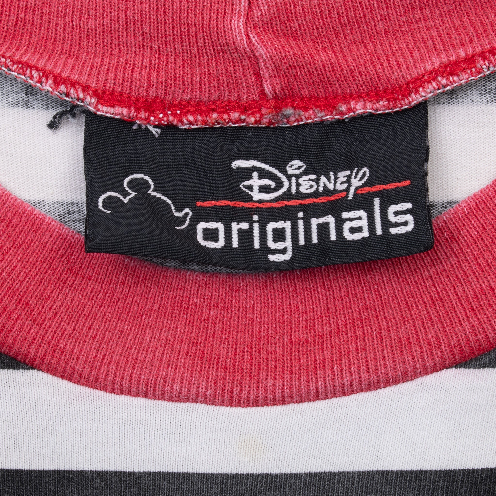 Vintage Disney Mickey Mouse Club 1955 Stripped Tee Shirt 1990S Size Large