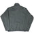 Back of grey Patagonia Snap-T Synchilla fleece pullover with navy trim