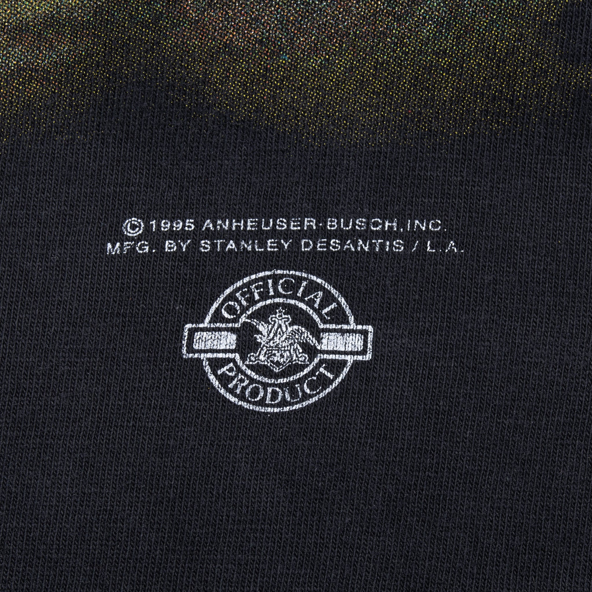 Vintage Budweiser Frog Tee Shirt 1995 Size Large Made In Usa With Single Stitch Sleeves