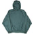 Back of green Nike hooded windbreaker with contrast seam stitching