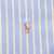 Vintage Ralph Lauren Blue And Yellow Stripped Shirt 1990S Size Medium