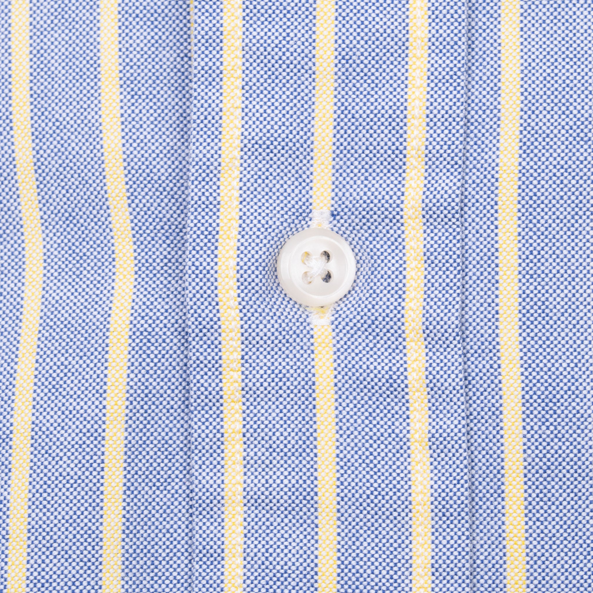 Vintage Ralph Lauren Blue And Yellow Stripped Shirt 1990S Size Medium