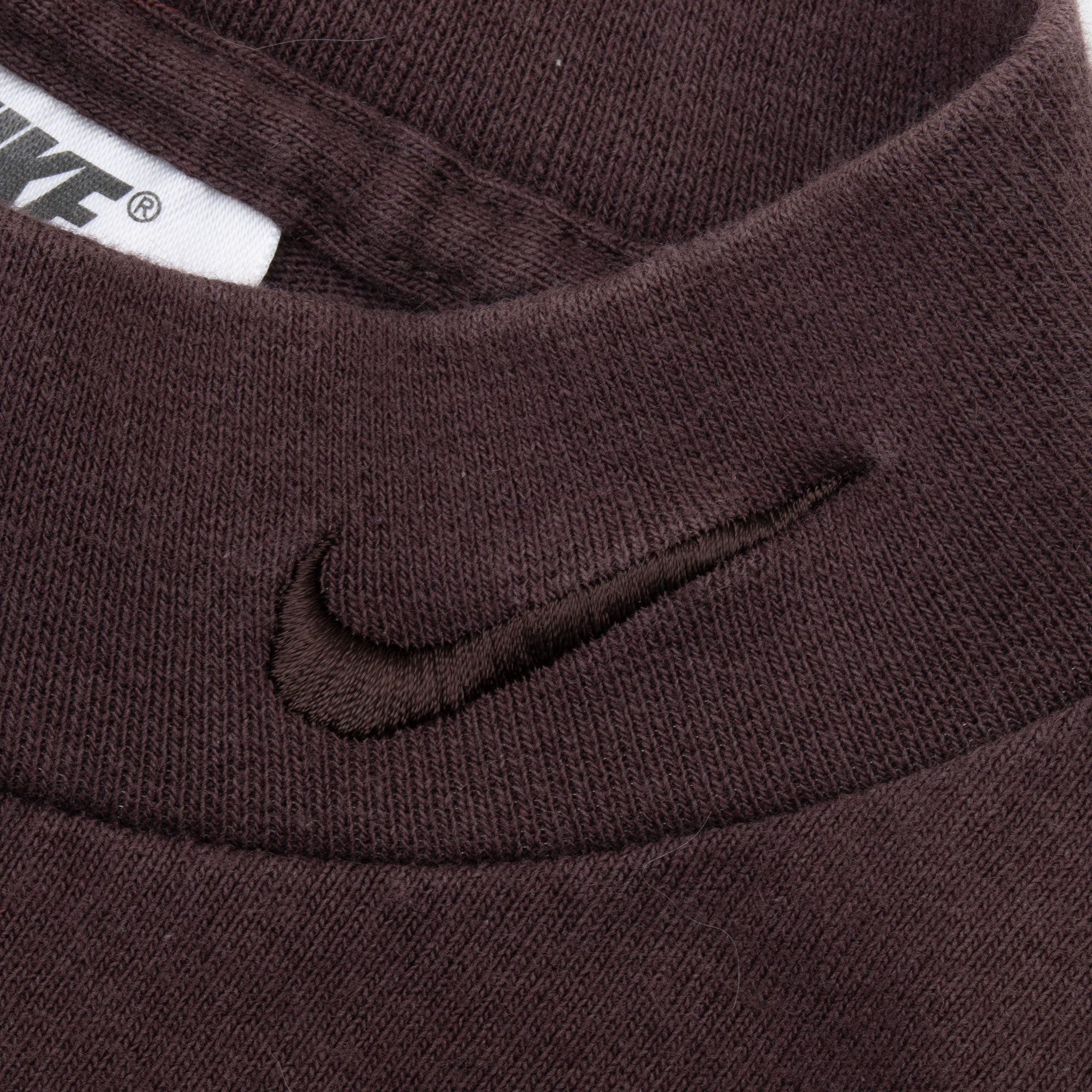 Vintage Nike Long Sleeve Turtle Neck Brown Tee Shirt 1990S Size XL Made Usa