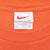 Vintage Nike Center Swoosh Orange Long Sleeve Tee Shirt 1990S Size XL