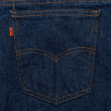 Vintage Levis 517 Orange Tab Dark Wash Indigo Jeans 1980S 37X36 Made In Usa

Size on tag 38X36 actual Size Is 37X36

Back Button #585