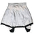 Open interior view of Nike windbreaker showing white lining, collar, sleeves, and elastic hem
