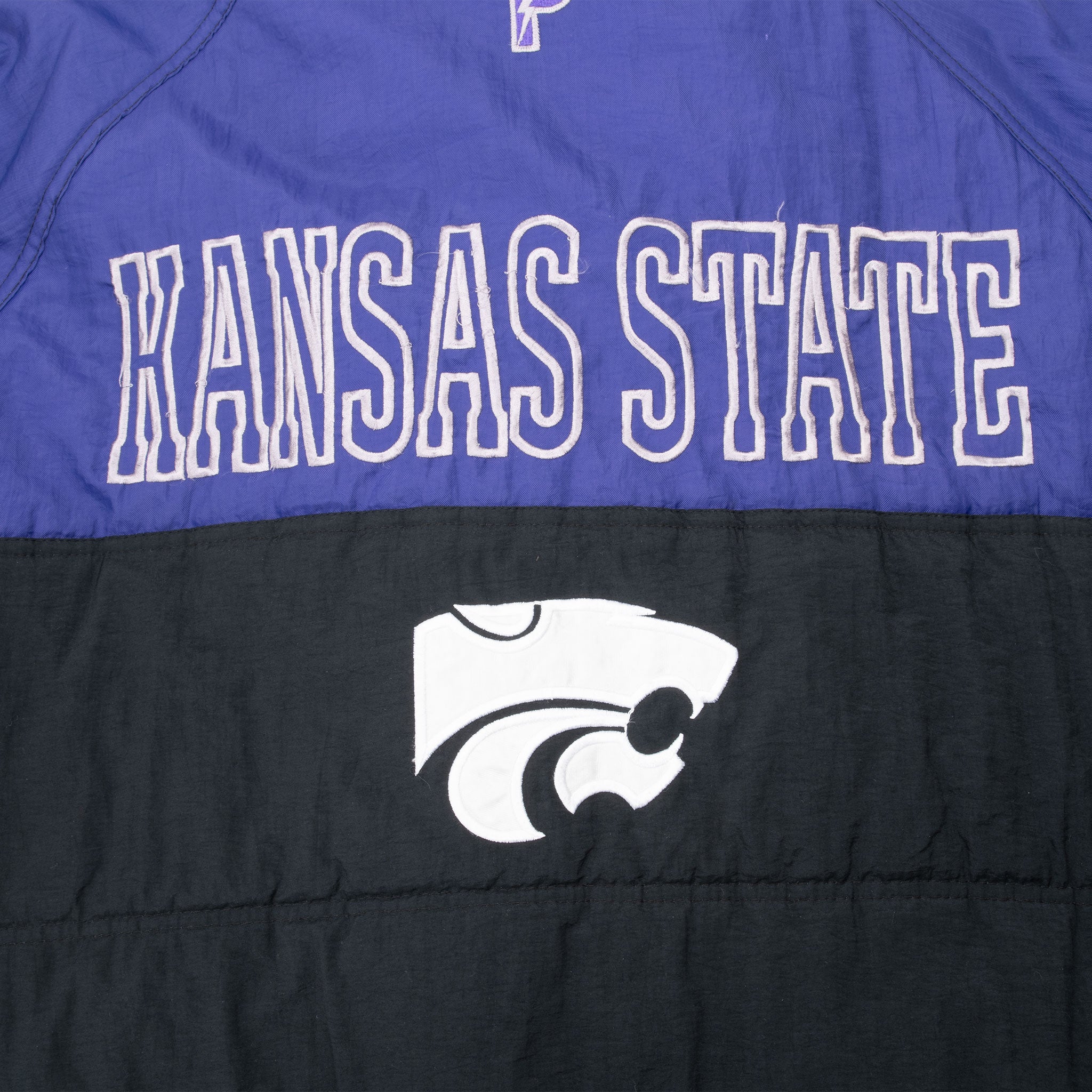 Vintage Ncaa Kansas City Wildcats Heavy Windbreaker Jacket 1990S Size Large